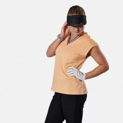 Abacus Pikétröjor Dam-W Sandy Cupsleeve 462-Apricot