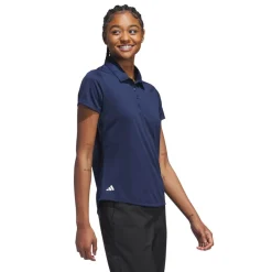 Adidas Pikétröjor Dam-W Solid Performance Short Sleeve Polo Shirt Blå CollegiateNavy