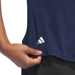Adidas Pikétröjor Dam-W Solid Performance Short Sleeve Polo Shirt Blå CollegiateNavy
