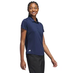 Adidas Pikétröjor Dam-W Solid Performance Short Sleeve Polo Shirt Blå CollegiateNavy