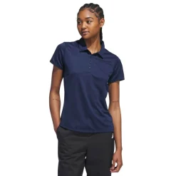 Adidas Pikétröjor Dam-W Solid Performance Short Sleeve Polo Shirt Blå CollegiateNavy