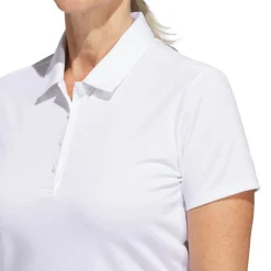 Adidas Pikétröjor Dam-W Solid Performance Short Sleeve Polo Shirt Vit White