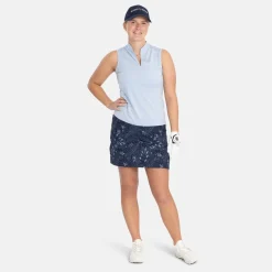 Bogeys & Birdies Pikétröjor Dam-W Tech Blade SL Solid Chambray Blue