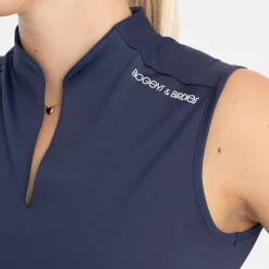 Bogeys & Birdies Pikétröjor Dam-W Tech Blade SL Solid Blå Navy