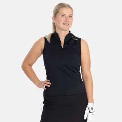 Bogeys & Birdies Pikétröjor Dam-W Tech Blade SL Solid Svart Black