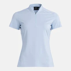 Bogeys & Birdies Pikétröjor Dam-W Tech Blade V-Neck Tee 2.0 Chambray Blue