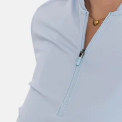 Bogeys & Birdies Pikétröjor Dam-W Tech Blade V-Neck Tee 2.0 Chambray Blue