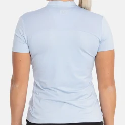 Bogeys & Birdies Pikétröjor Dam-W Tech Blade V-Neck Tee 2.0 Chambray Blue