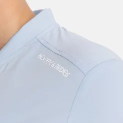 Bogeys & Birdies Pikétröjor Dam-W Tech Blade V-Neck Tee 2.0 Chambray Blue