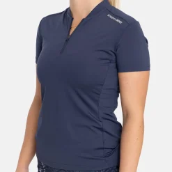 Bogeys & Birdies Pikétröjor Dam-W Tech Blade V-Neck Tee 2.0 Blå Navy