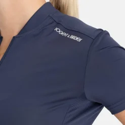 Bogeys & Birdies Pikétröjor Dam-W Tech Blade V-Neck Tee 2.0 Blå Navy