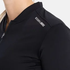 Bogeys & Birdies Pikétröjor Dam-W Tech Blade V-Neck Tee 2.0 Svart Black