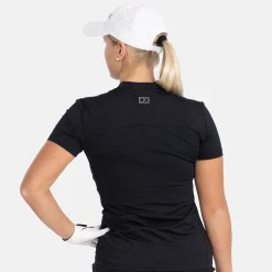Bogeys & Birdies Pikétröjor Dam-W Tech Blade V-Neck Tee 2.0 Svart Black