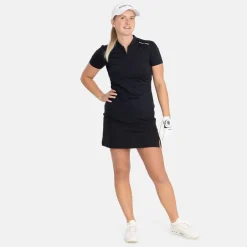 Bogeys & Birdies Pikétröjor Dam-W Tech Blade V-Neck Tee 2.0 Svart Black