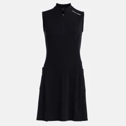 Bogeys & Birdies Skorts & Kjolar|Klänningar-W Tech Dress Zip Collar Svart Black