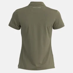 Bogeys & Birdies Pikétröjor Dam-W Tech Hidden Buttons Leaf Clover Green