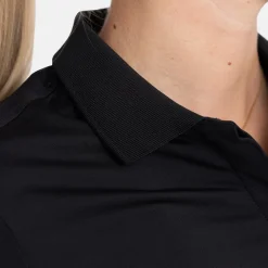 Bogeys & Birdies Pikétröjor Dam-W Tech Hidden Buttons Svart Black