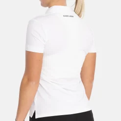 Bogeys & Birdies Pikétröjor Dam-W Tech Hidden Buttons Vit White