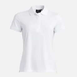 Bogeys & Birdies Pikétröjor Dam-W Tech Hidden Buttons Vit White