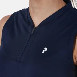 Peak Performance Pikétröjor Dam-W Turf Zip Sl Blå Blue Shadow