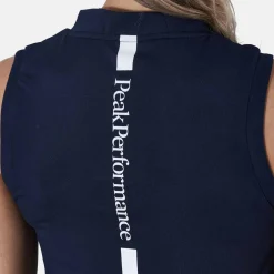 Peak Performance Pikétröjor Dam-W Turf Zip Sl Blå Blue Shadow