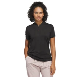 Adidas Pikétröjor Dam-W Ultimate Diamond Jacquard Polo Shirt Svart Black