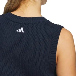 Adidas Tröjor Dam-W Ultimate Knit Tour Vest Blå CollegiateNavy