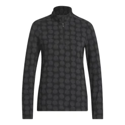 Adidas Tröjor Dam-W Ultimate Print Qtr Z Svart Black