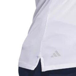 Adidas Pikétröjor Dam-W Ultimate Solid Sleeveless Polo Shirt Vit White