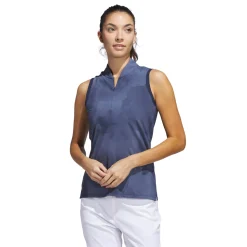 Adidas Pikétröjor Dam-W Ultimatet Print Sl P Blå CollegiateNavy