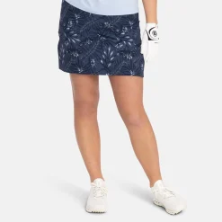 Bogeys & Birdies Skorts & Kjolar-W Woven Stretch AOP Blå Navy/Chambray