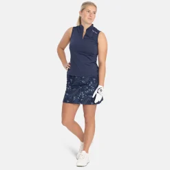 Bogeys & Birdies Skorts & Kjolar-W Woven Stretch AOP Blå Navy/Chambray