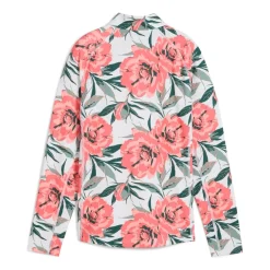 Puma Tröjor Dam-W You-V Beautiful Game 1/4 Zip White-Glow-Peach-Frost