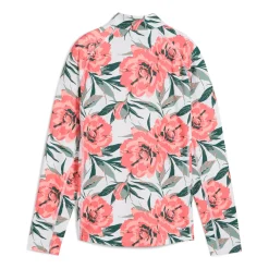 Puma Tröjor Dam-W You-V Beautiful Game 1/4 Zip White-Glow-Peach-Frost