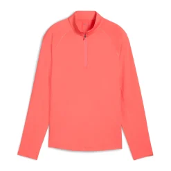 Puma Tröjor Dam-W You-V Solid 1/4 Zip Peach-Frost