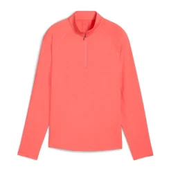 Puma Tröjor Dam-W You-V Solid 1/4 Zip Peach-Frost