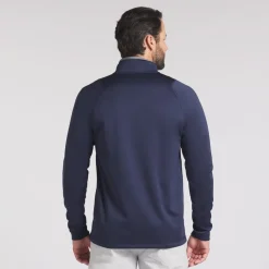 Puma Tröjor Herr-Waffle Fleece 1/4 Zip Deep Navy