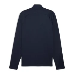 Puma Tröjor Herr-Waffle Fleece 1/4 Zip Deep Navy