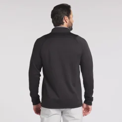 Puma Tröjor Herr-Waffle Fleece 1/4 Zip Svart Black