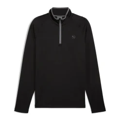 Puma Tröjor Herr-Waffle Fleece 1/4 Zip Svart Black
