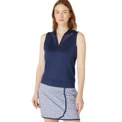 Callaway Pikétröjor Dam-Waist Length Sl Top Blå Peacoat