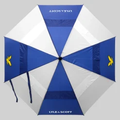 Lyle & Scott Paraplyer-Wind Proof Umbrella White-Blue