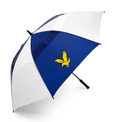 Lyle & Scott Paraplyer-Wind Proof Umbrella White-Blue