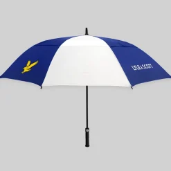 Lyle & Scott Paraplyer-Wind Proof Umbrella White-Blue