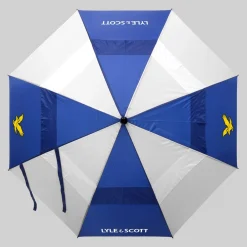 Lyle & Scott Paraplyer-Wind Proof Umbrella White-Blue