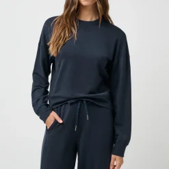 Travis Mathew Tröjor Dam-Wmns Cloud Terry Crew Navy-Blazer