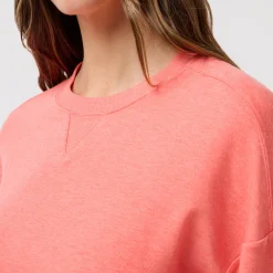 Travis Mathew Tröjor Dam-Wmns Cloud Terry Crew Heather-Porcelain-Ro