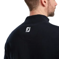 FootJoy Tröjor Herr-Wool Blend 1/2 Zip Blå Navy
