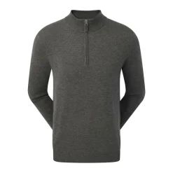 FootJoy Tröjor Herr-Wool Blend 1/2 Zip Grå Grå (Heather Char)