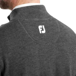 FootJoy Tröjor Herr-Wool Blend 1/2 Zip Grå Grå (Heather Char)